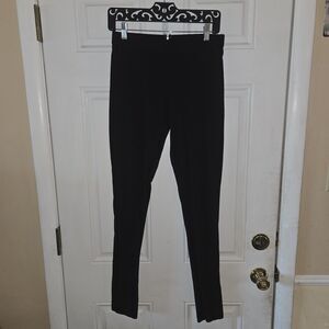J. Crew Pixie Pant Women Size 6 T Black Leggings Back Zipper 33" Inseam Stretchy
